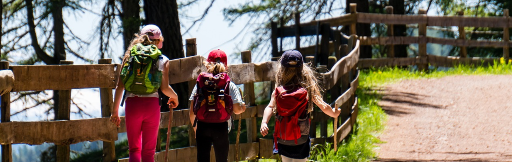 Young people enjoying the outdoors